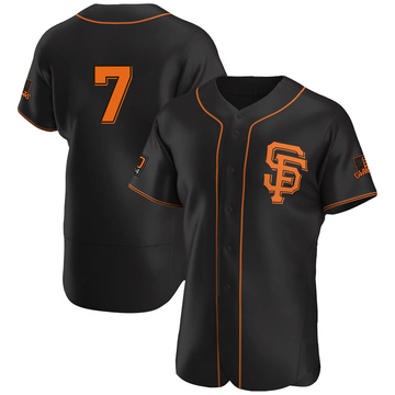 Authentic Kevin Mitchell Men's San Francisco Giants Black Alternate Jersey