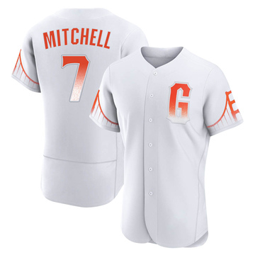Authentic Kevin Mitchell Men's San Francisco Giants White 2021 City Connect Jersey