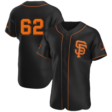 Authentic Logan Webb Men's San Francisco Giants Black Alternate Jersey