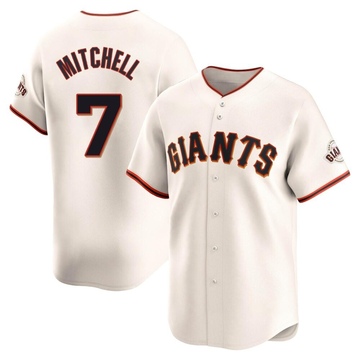 Limited Kevin Mitchell Men's San Francisco Giants Cream Home Jersey