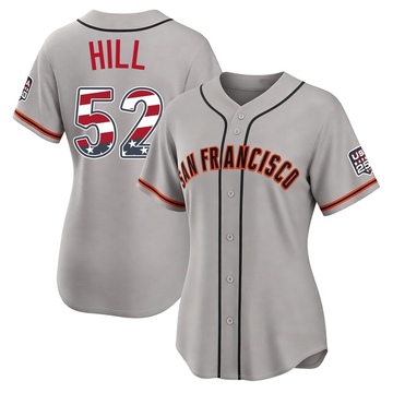 Limited Turner Hill Women's San Francisco Giants Gray USA 250 Fourth Of July Road Stadium Jersey