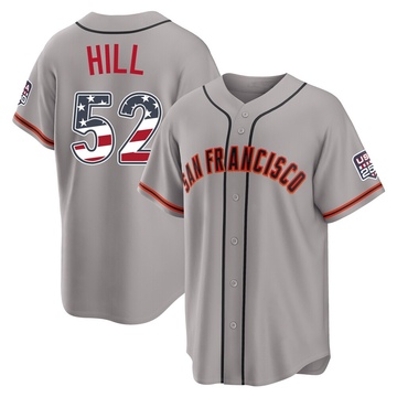 Limited Turner Hill Youth San Francisco Giants Gray USA 250 Fourth Of July Road Stadium Jersey
