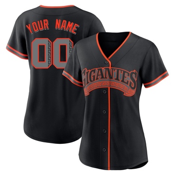 Replica Custom Women's San Francisco Giants Black Alternate Jersey