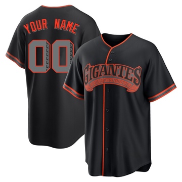 Replica Custom Youth San Francisco Giants Black Alternate Jersey