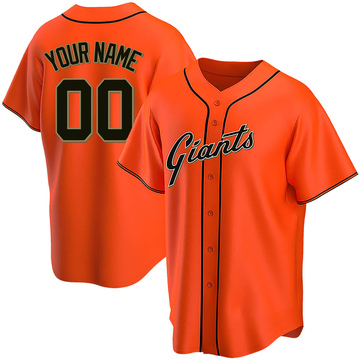 Replica Custom Youth San Francisco Giants Orange Alternate Jersey