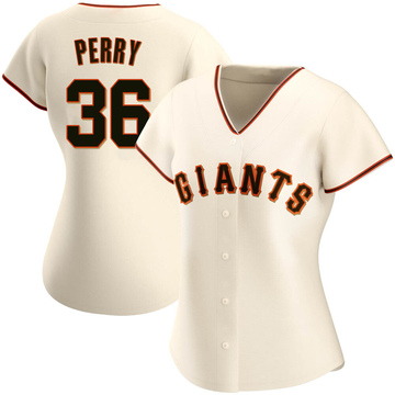 Replica Gaylord Perry Women's San Francisco Giants Cream Home Jersey