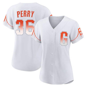 Replica Gaylord Perry Women's San Francisco Giants White 2021 City Connect Jersey