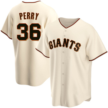 Replica Gaylord Perry Youth San Francisco Giants Cream Home Jersey