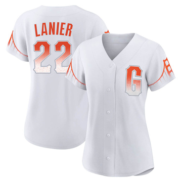 Replica Hal Lanier Women's San Francisco Giants White 2021 City Connect Jersey