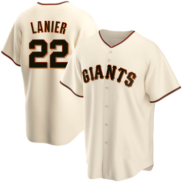Replica Hal Lanier Youth San Francisco Giants Cream Home Jersey