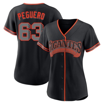 Replica Joel Peguero Women's San Francisco Giants Black Alternate Jersey