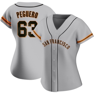 Replica Joel Peguero Women's San Francisco Giants Gray Road Jersey