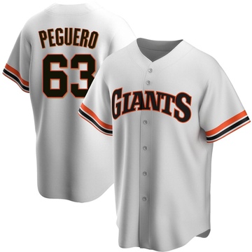 Replica Joel Peguero Youth San Francisco Giants White Home Cooperstown Collection Jersey