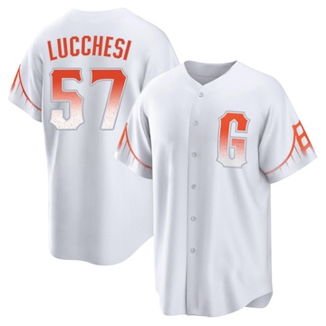 Replica Joey Lucchesi Men's San Francisco Giants White 2021 City Connect Jersey