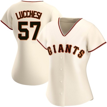 Replica Joey Lucchesi Women's San Francisco Giants Cream Home Jersey