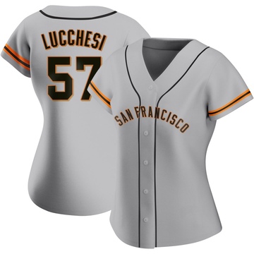 Replica Joey Lucchesi Women's San Francisco Giants Gray Road Jersey