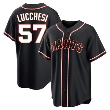 Replica Joey Lucchesi Youth San Francisco Giants Black Fashion Out Jersey