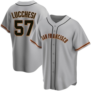 Replica Joey Lucchesi Youth San Francisco Giants Gray Road Jersey