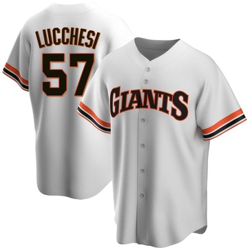 Replica Joey Lucchesi Youth San Francisco Giants White Home Cooperstown Collection Jersey
