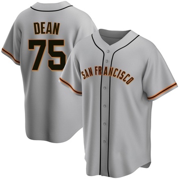 Replica Justin Dean Men's San Francisco Giants Gray Road Jersey
