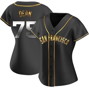 Replica Justin Dean Women's San Francisco Giants Black Golden Alternate Jersey
