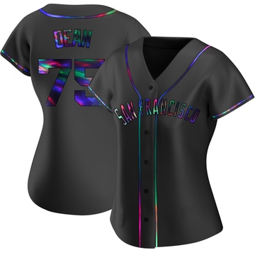 Replica Justin Dean Women's San Francisco Giants Black Holographic Alternate Jersey