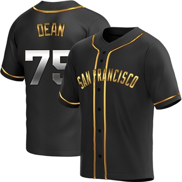Replica Justin Dean Youth San Francisco Giants Black Golden Alternate Jersey