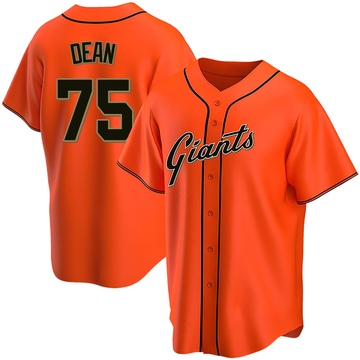Replica Justin Dean Youth San Francisco Giants Orange Alternate Jersey