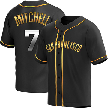 Replica Kevin Mitchell Men's San Francisco Giants Black Golden Alternate Jersey