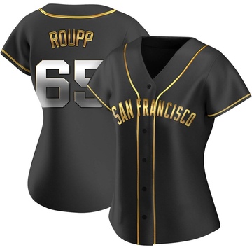 Replica Landen Roupp Women's San Francisco Giants Black Golden Alternate Jersey