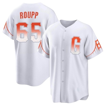 Replica Landen Roupp Youth San Francisco Giants White 2021 City Connect Jersey
