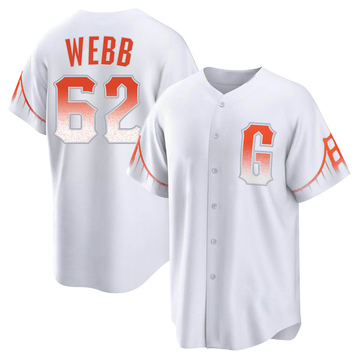 Replica Logan Webb Men's San Francisco Giants White 2021 City Connect Jersey