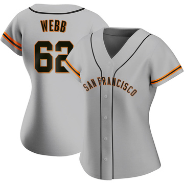 Replica Logan Webb Women's San Francisco Giants Gray Road Jersey