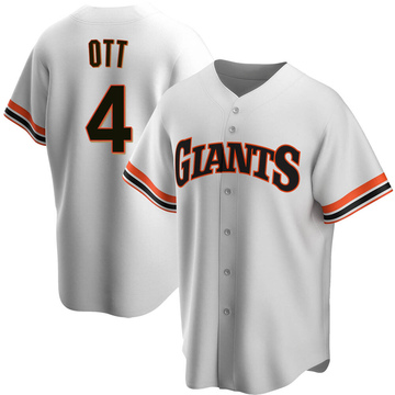 Replica Mel Ott Men's San Francisco Giants White Home Cooperstown Collection Jersey