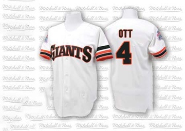 Replica Mel Ott Men's San Francisco Giants White Throwback Jersey