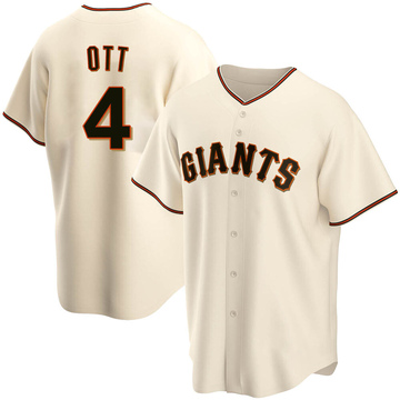 Replica Mel Ott Youth San Francisco Giants Cream Home Jersey
