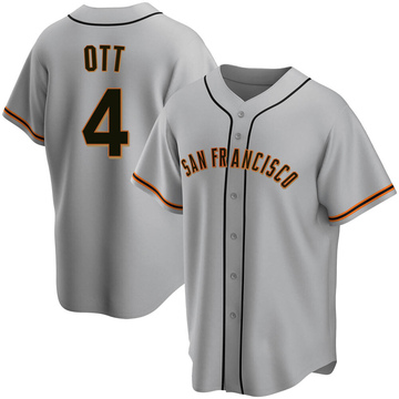 Replica Mel Ott Youth San Francisco Giants Gray Road Jersey