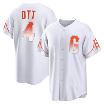 Replica Mel Ott Youth San Francisco Giants White 2021 City Connect Jersey