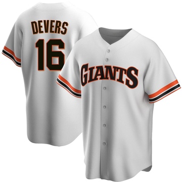 Replica Rafael Devers Men's San Francisco Giants White Home Cooperstown Collection Jersey