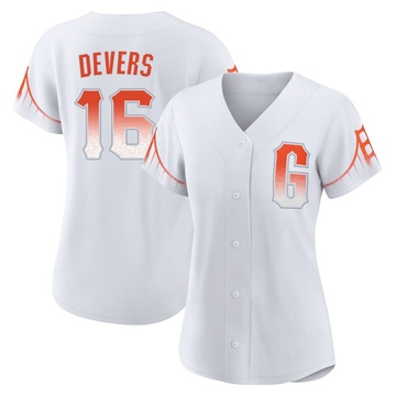 Replica Rafael Devers Women's San Francisco Giants White 2021 City Connect Jersey