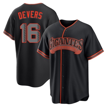 Replica Rafael Devers Youth San Francisco Giants Black Alternate Jersey