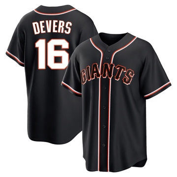 Replica Rafael Devers Youth San Francisco Giants Black Fashion Out Jersey