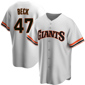 Replica Rod Beck Men's San Francisco Giants White Home Cooperstown Collection Jersey