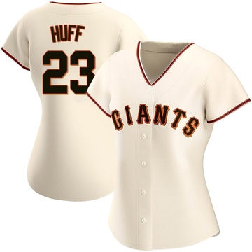 Replica Sam Huff Women's San Francisco Giants Cream Home Jersey