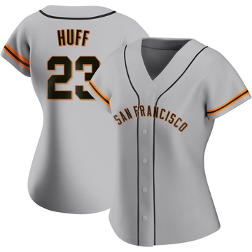 Replica Sam Huff Women's San Francisco Giants Gray Road Jersey