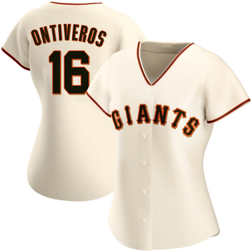 Replica Steve Ontiveros Women's San Francisco Giants Cream Home Jersey