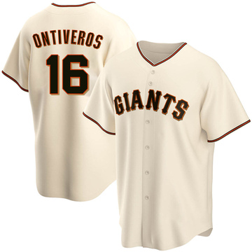 Replica Steve Ontiveros Youth San Francisco Giants Cream Home Jersey