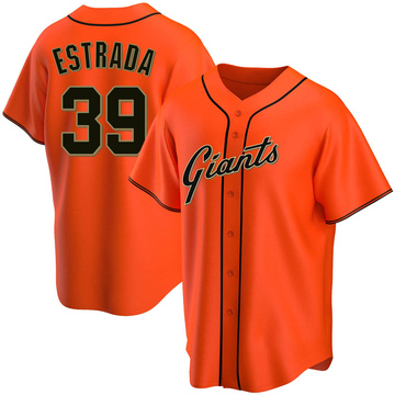 2022 Game Used Black Home Alt Jersey worn by #39 Thairo Estrada on