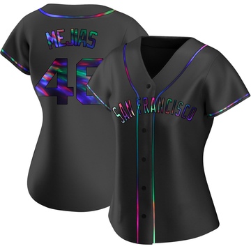 Replica Ubert Mejias Women's San Francisco Giants Black Holographic Alternate Jersey