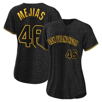Replica Ubert Mejias Women's San Francisco Giants Black Snake Skin City Jersey